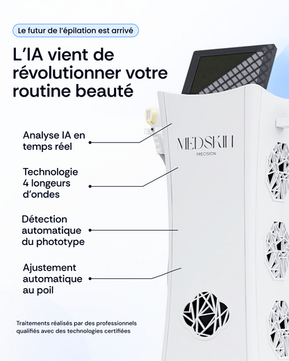 Vos 3 séances d'épilation laser à