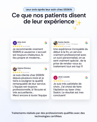 -50% sur 10 séances d’épilation laser pour 3 zones au choix